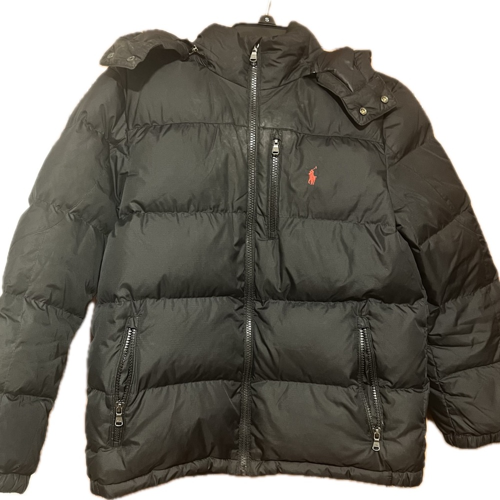 polo ralph lauren Boys The Gorham Down Puffer jacket, Black Size Large (14-16) - Picture 16 of 16
